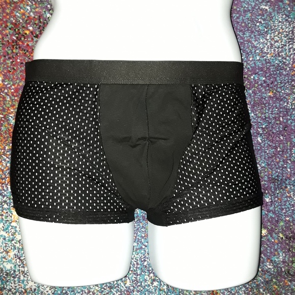 Silky Black Breathable Lightweight Boxer Briefs - Picture 4 of 6